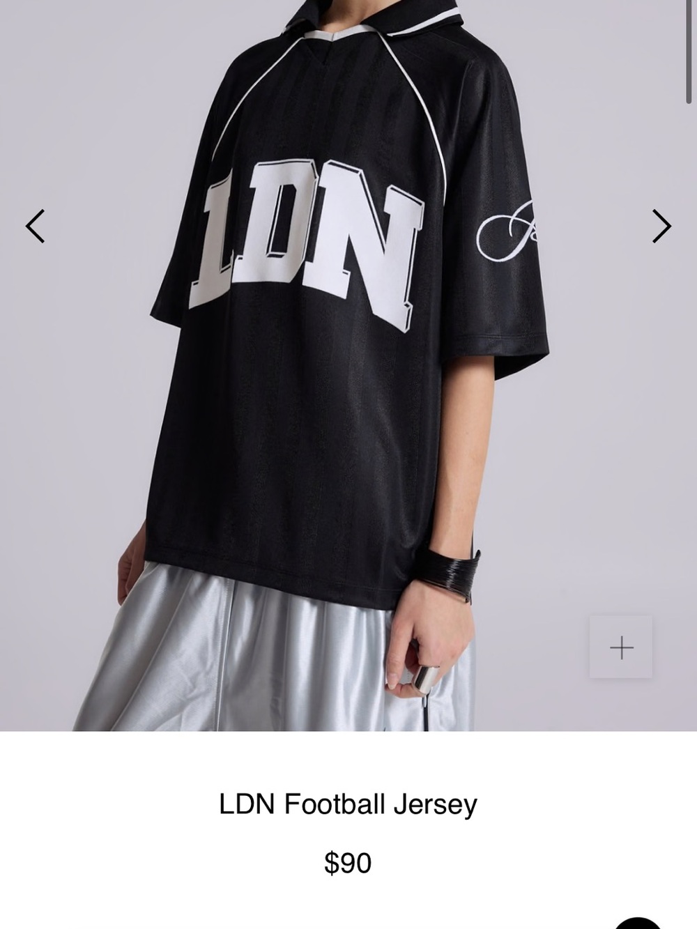 LDN Black Football Jersey - Unbranded
